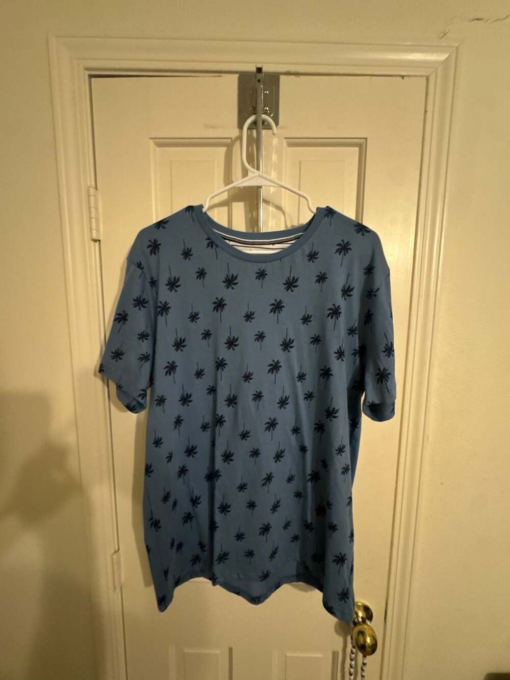 Denim & Flower Ricky Singh Blue Palm Tree Short Sleeve T-Shirt